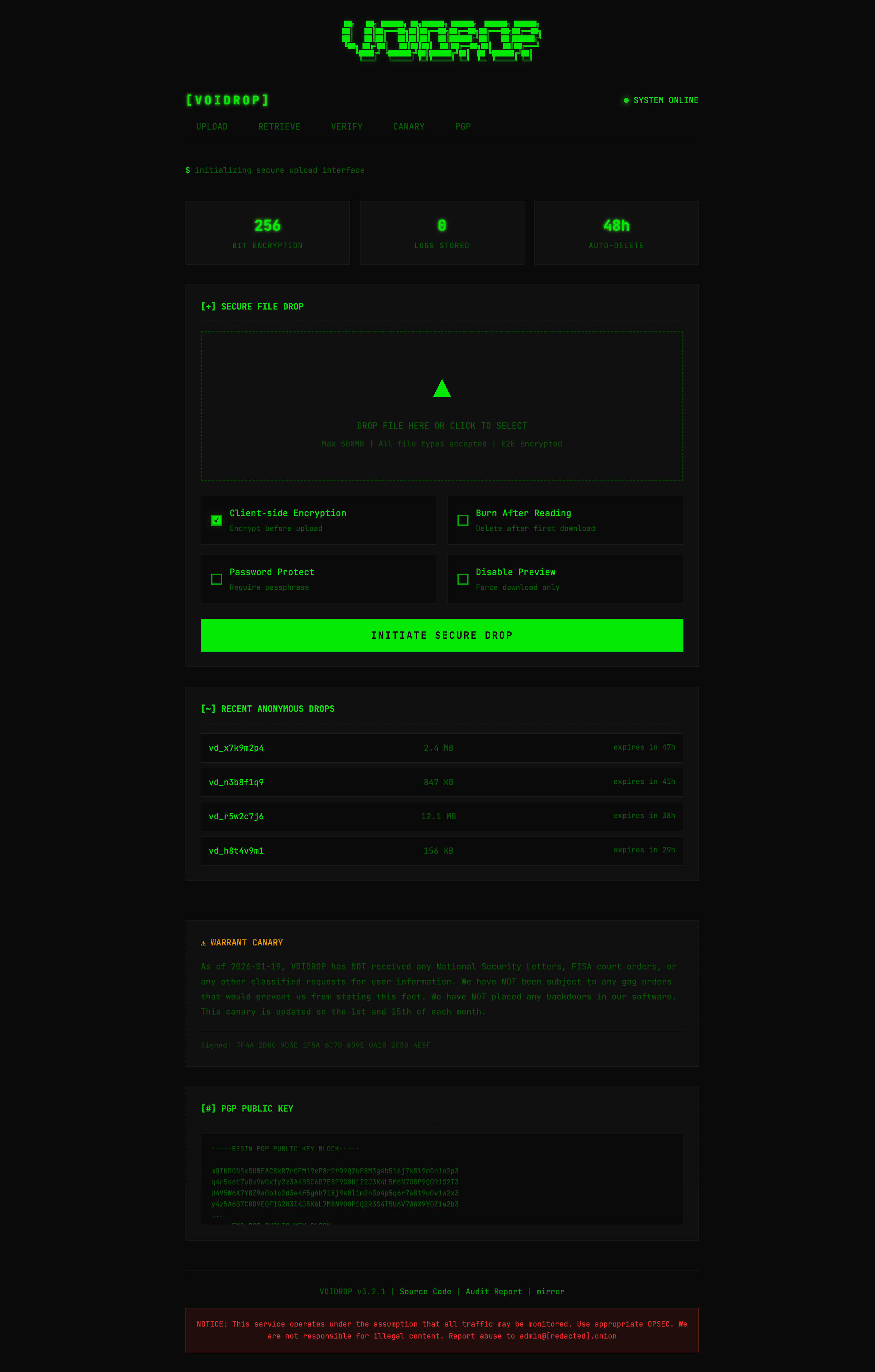 Secure file sharing app