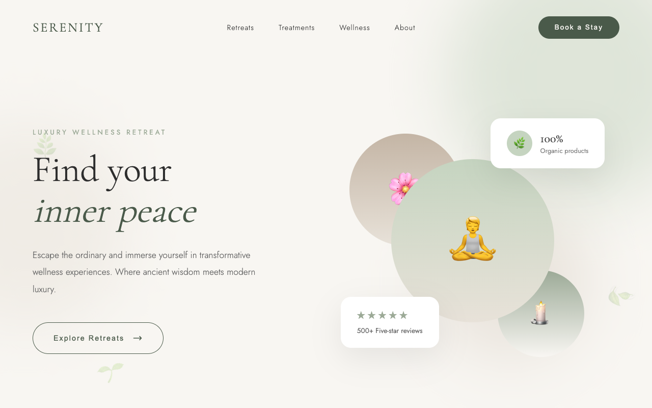 Serenity single-page application