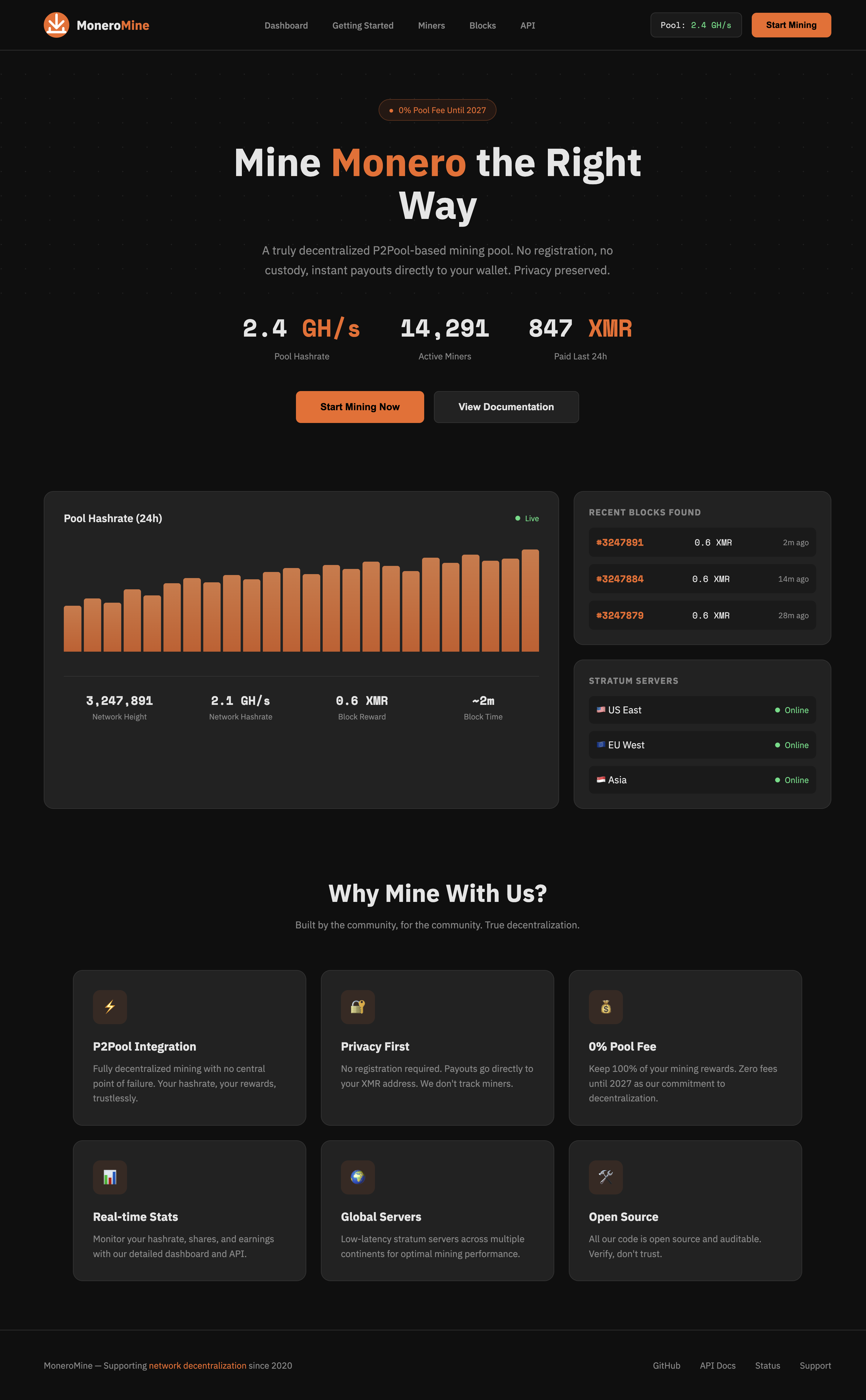 Monero community site